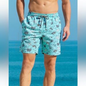 NWT Biwisy Size M Blue Dragon Swim Trunks